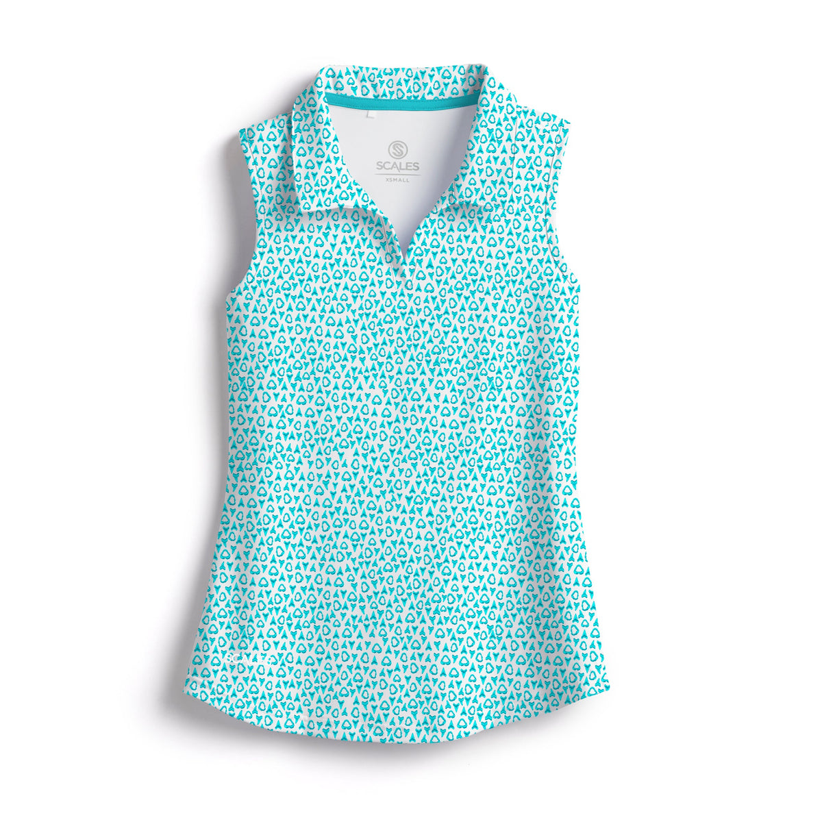 SCALES Jaws Womens Sleeveless Polo