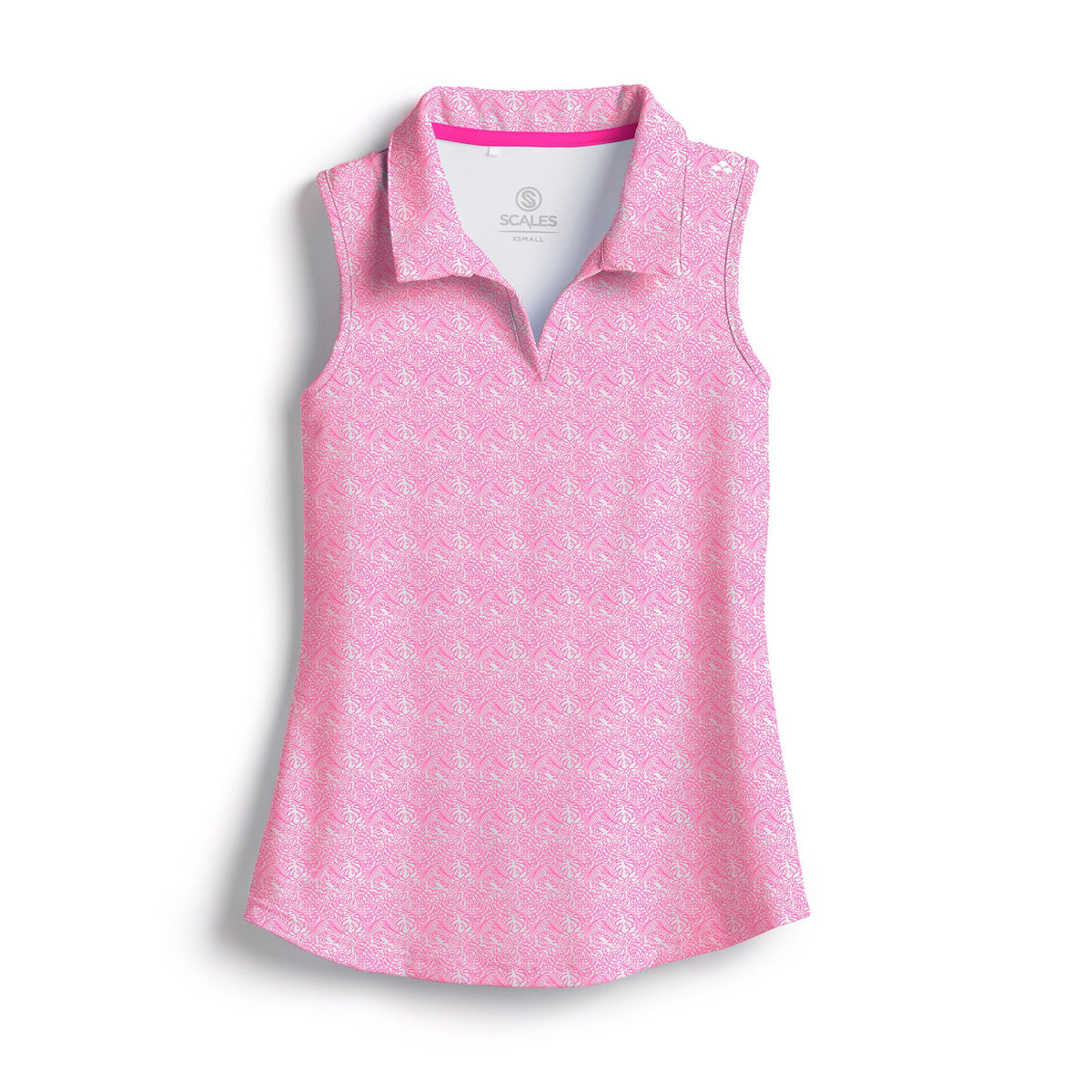 SCALES Simple Days Sleeveless Womens Polo