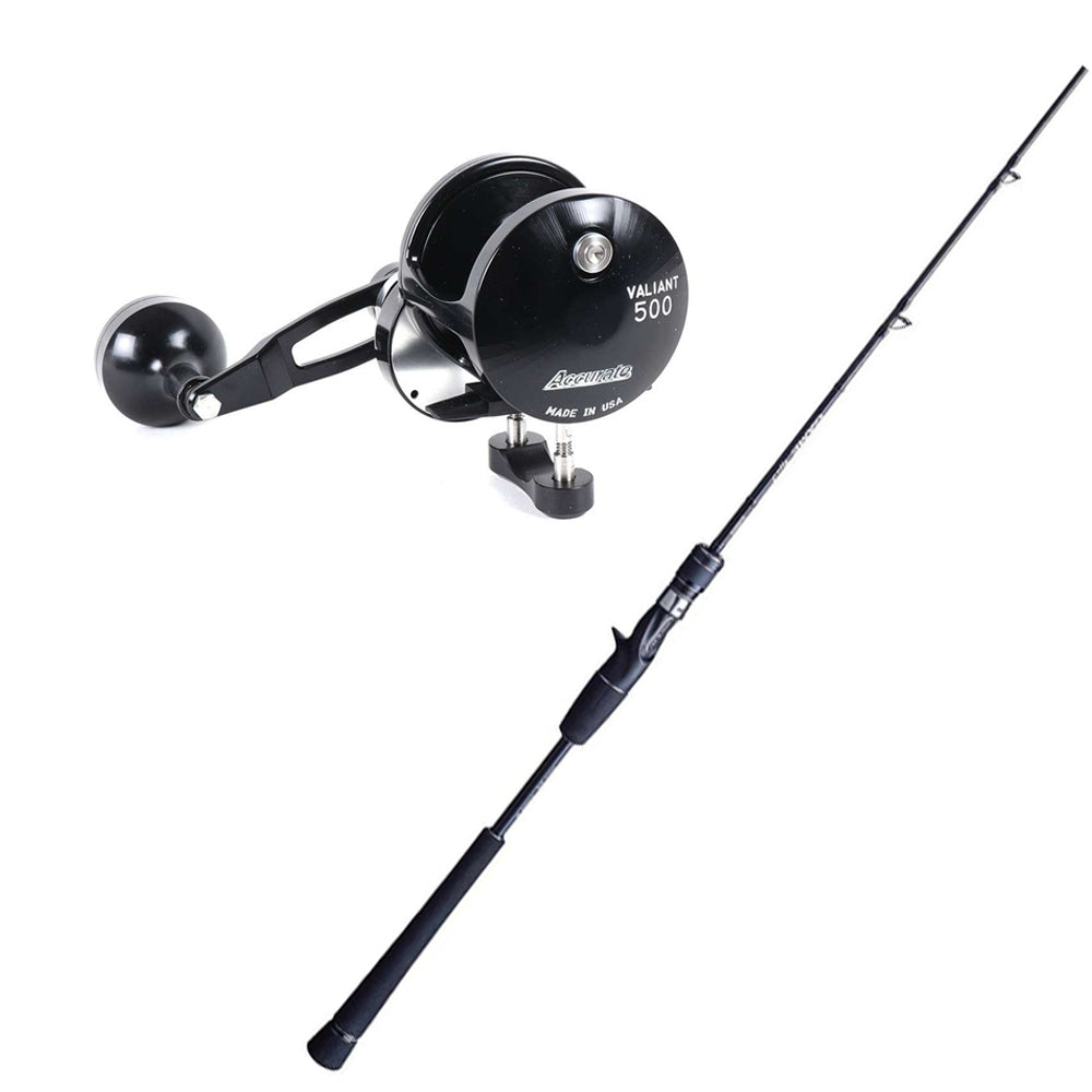 Shimano Game Type J 5FT6IN X-Heavy w/Accurate Valiant BV-500N Right Black