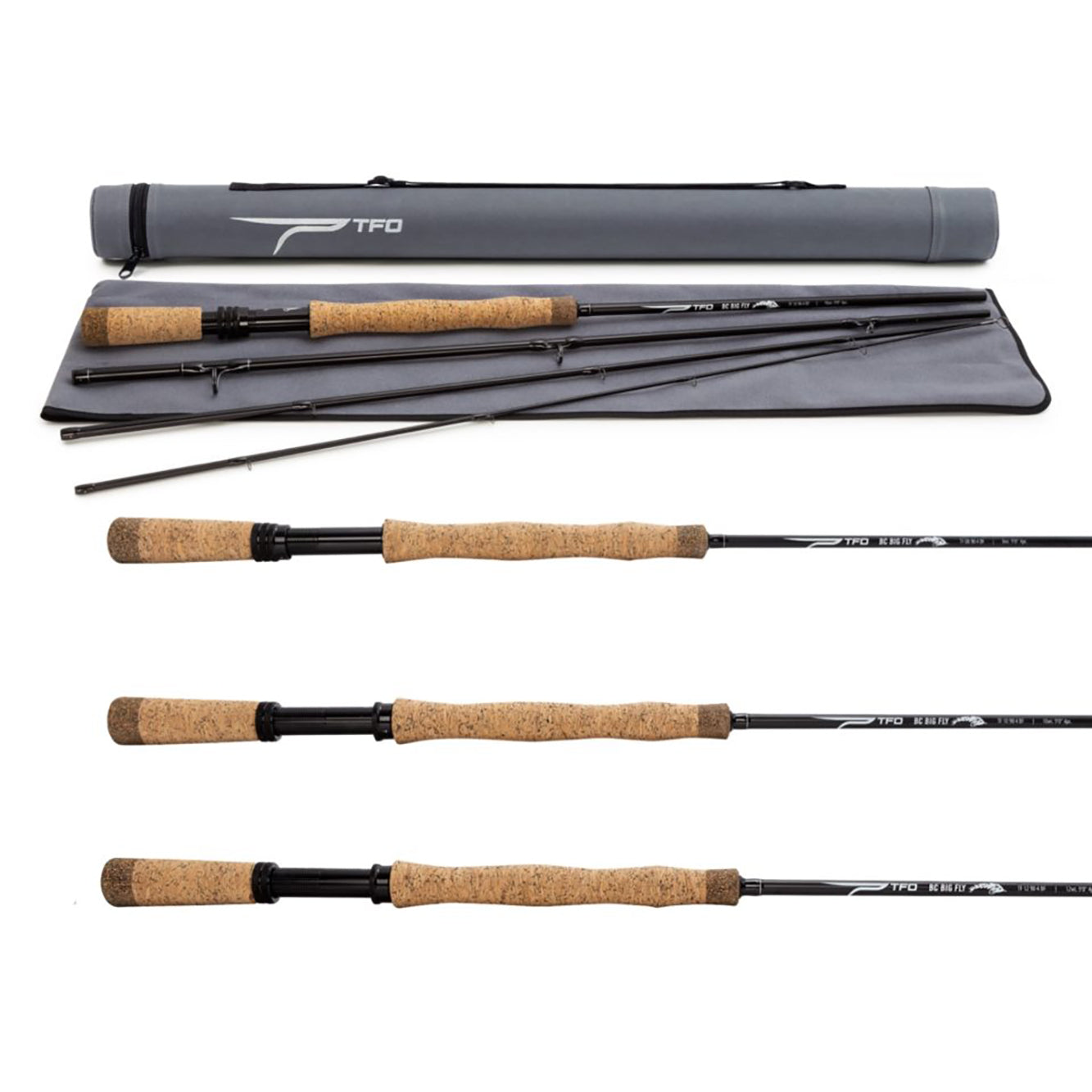 Temple Fork Outfitters 9FT0IN 8wt 4pc BC Big Fly Rod with Case