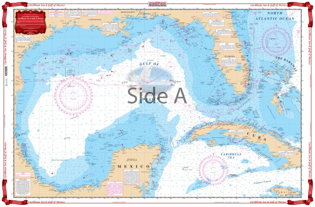 Waterproof Charts 4 Caribbean & Gulf of Mexico Standard Navigation
