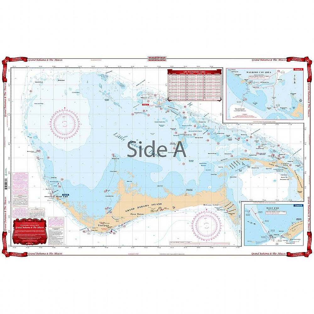 Waterproof Charts 38A Grand Bahama &amp; the Abacos Standard Navigation