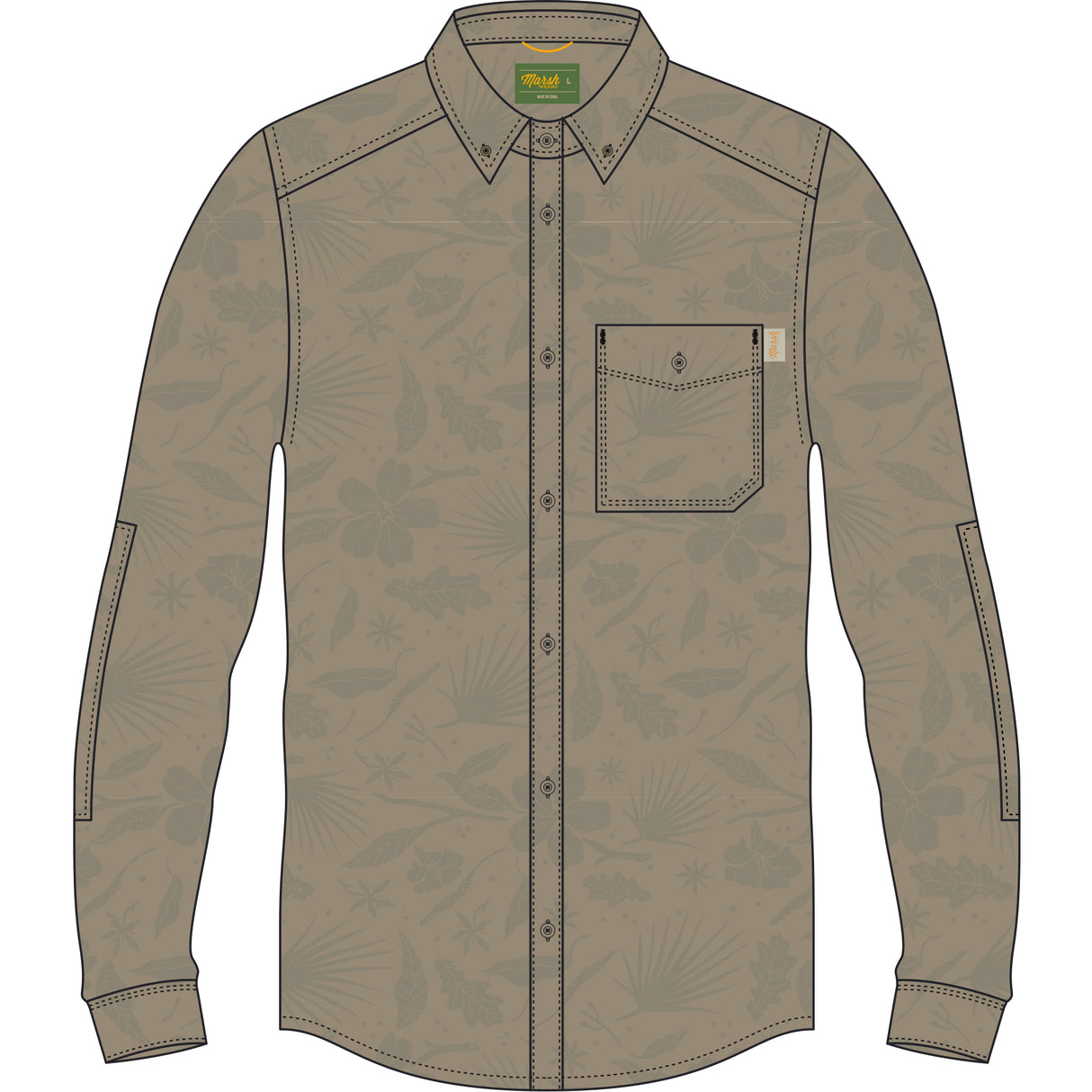 Marsh Wear Lobeco Long Sleeve Button up Shirt