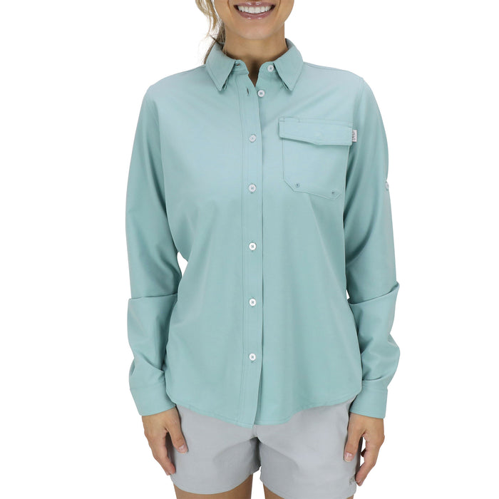 AFTCO Women's Ace Long Sleeve Button Down