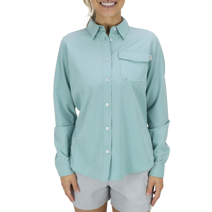 AFTCO Women&#39;s Ace Long Sleeve Button Down