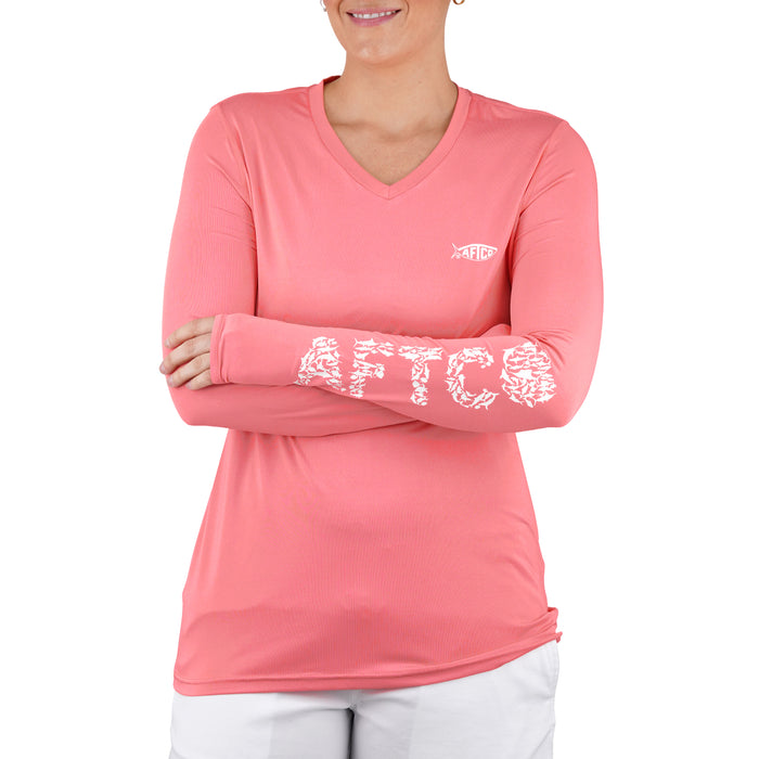 AFTCO Women&#39;s Jigfish Permormance Long Sleeve Shirt