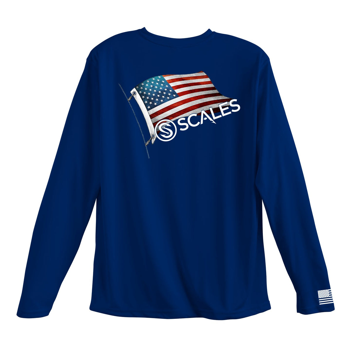 SCALES Rasie Flags USA Long Sleeve Performance Shirt