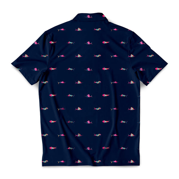 SCALES Trippy Fish Short Sleeve Polo CHAOS Fishing