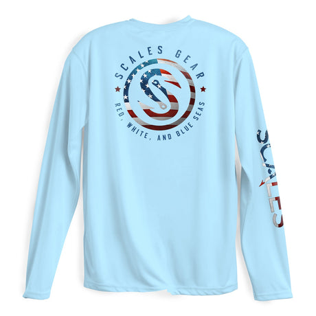 SCALES Blue Seas Long Sleeve Performance Shirt