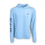 SCALES Blue Gold Active Performance Hooded Long Sleeve