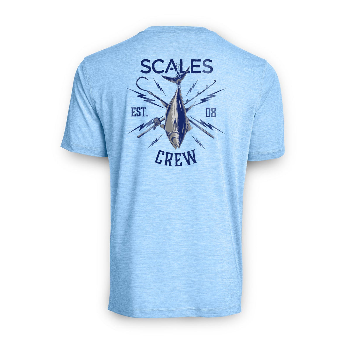 SCALES Blue Gold Active Performance Short Sleeve