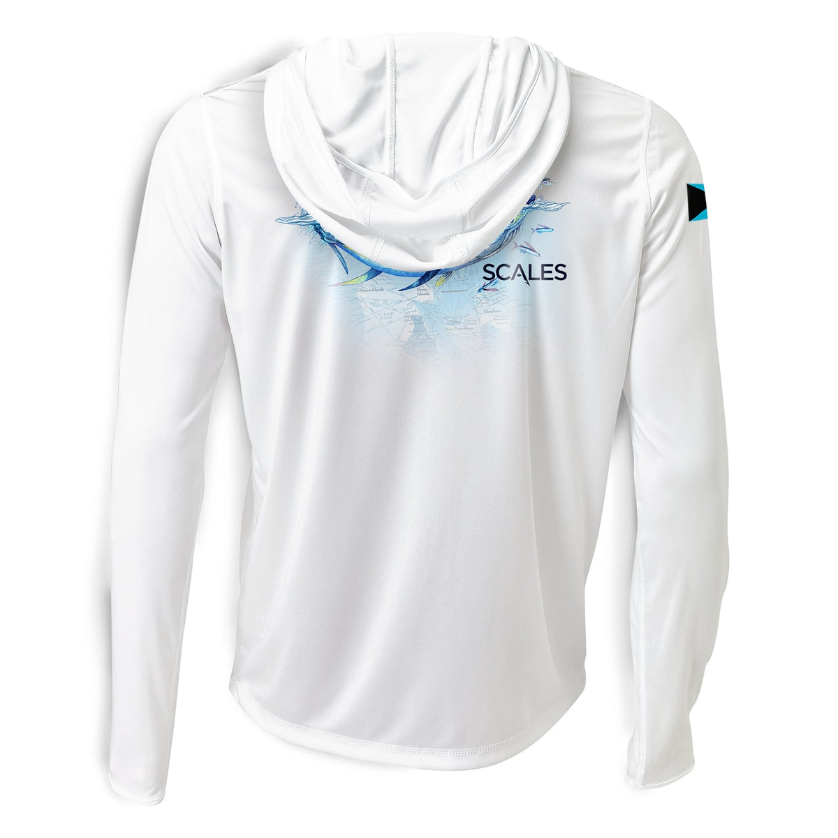 SCALES Tuna Frenzy Hooded Long Sleeve Performance Shirt