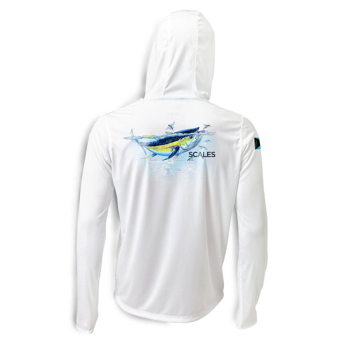 SCALES Tuna Frenzy Hooded Long Sleeve Performance Shirt