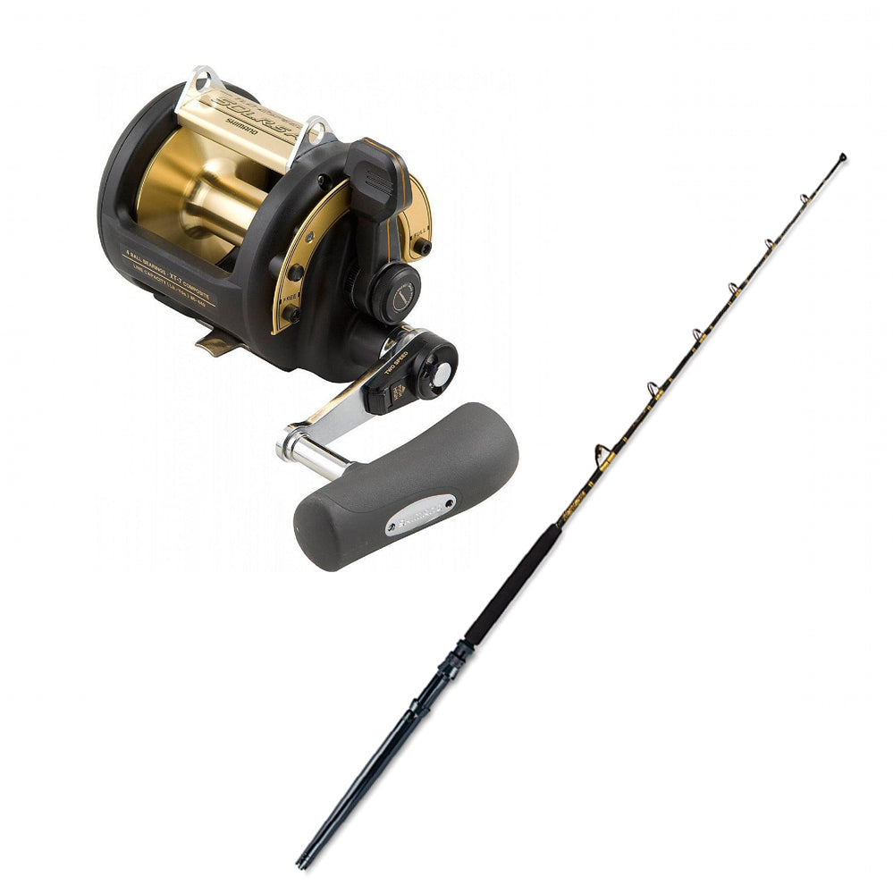 SHIMANO TLD 50IILRSA with CHAOS ECA 30-50 2PC 5FT6IN Gold Combo