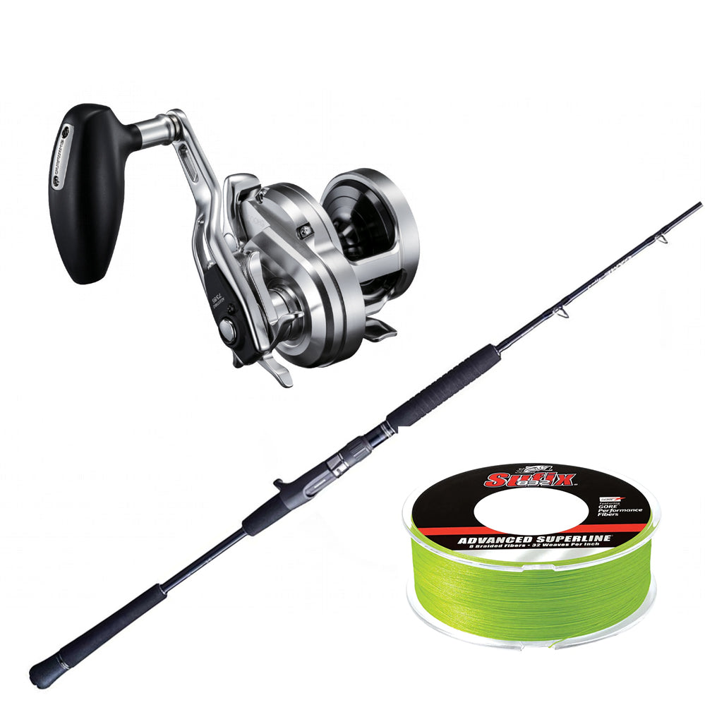 Shimano Game Type J Casting XH 56 5FT6IN with SHIMANO Ocea Jigger 1500HG with SUFIX 832 BRAID 600 Yds Combo