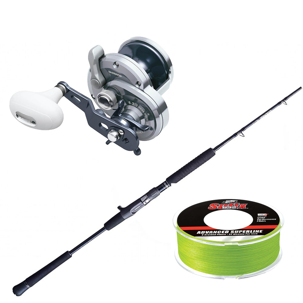 Shimano Game Type J Casting XH 56 5FT6IN with SHIMANO Trinidad 16NA with SUFIX 832 BRAID 600 Yds Combo