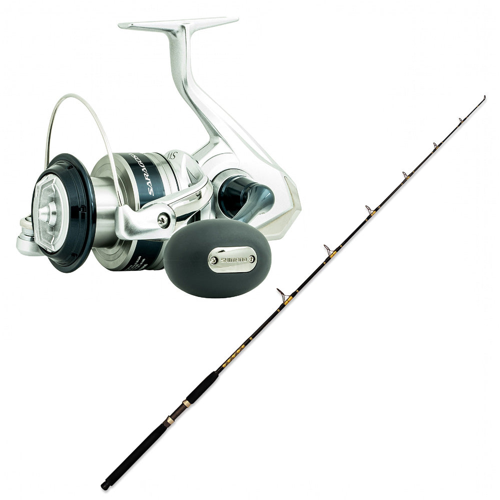 SHIMANO Saragosa SW A 20000PG with CHAOS SPC 15-30 6FT6IN Composite Spin CG 66 Combo