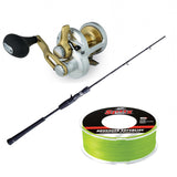 SHIMANO Game Type J Casting 6FT Medium Light with SHIMANO Talica Lever Drag 8 & SUFIX 832 BRAID 600YDS Combo