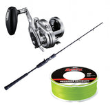 SHIMANO Game Type J Casting 6FT Medium Light with Shimano Ocea Jigger 1500PG & SUFIX 832 BRAID 600YDS Combo