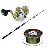 SHIMANO Game Type J Casting 6FT Medium Light with SHIMANO Talica Lever Drag 8 & SUFIX 832 BRAID 600YDS Combo