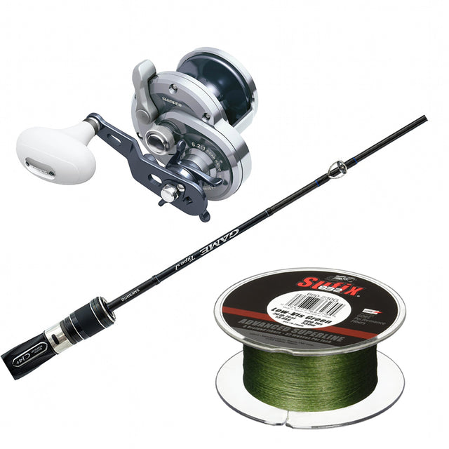 SHIMANO Game Type J Casting 6FT Medium Light with SHIMANO Trinidad 16NA & SUFIX 832 BRAID 600YDS Combo