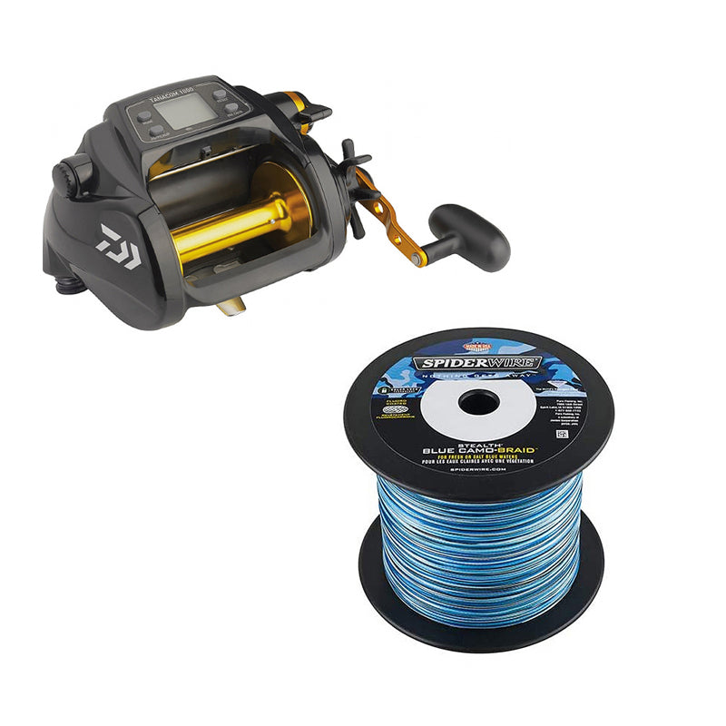 Daiwa Tanacom 1000 Reel Spooled with FREE Spiderwire Stealth Braid 1500yds  Combo from DAIWA/SPIDERWIRE - CHAOS Fishing