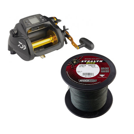 Daiwa Tanacom 1000 Reel Spooled with FREE Spiderwire Stealth Braid 1500yds Combo