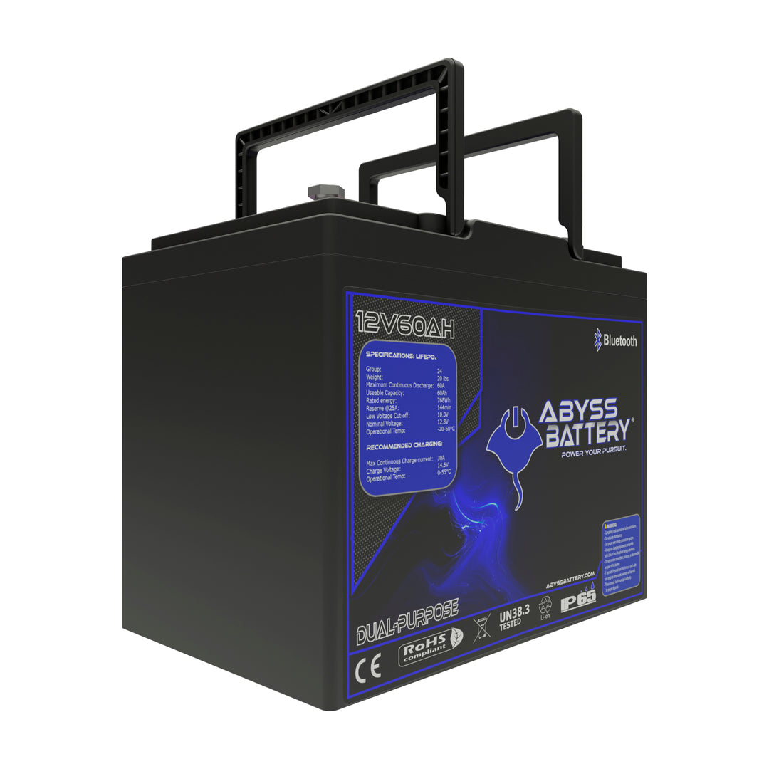 ABYSS 12V 60AH Dual Purpose Lithium Marine Battery