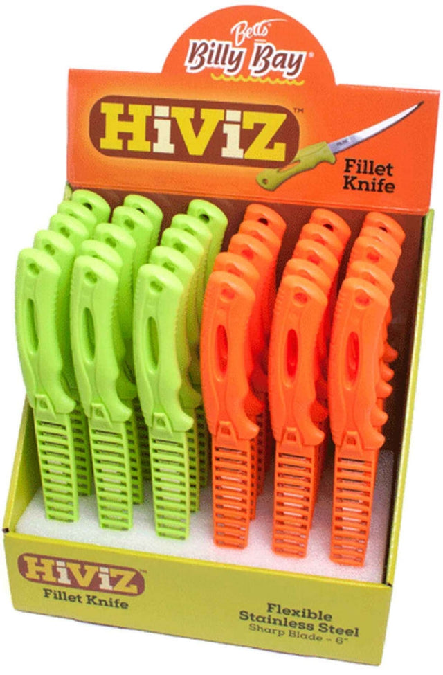 Buy 1 Billy Bay Hi Viz 4" Fillet Knife, Get 1 FREE