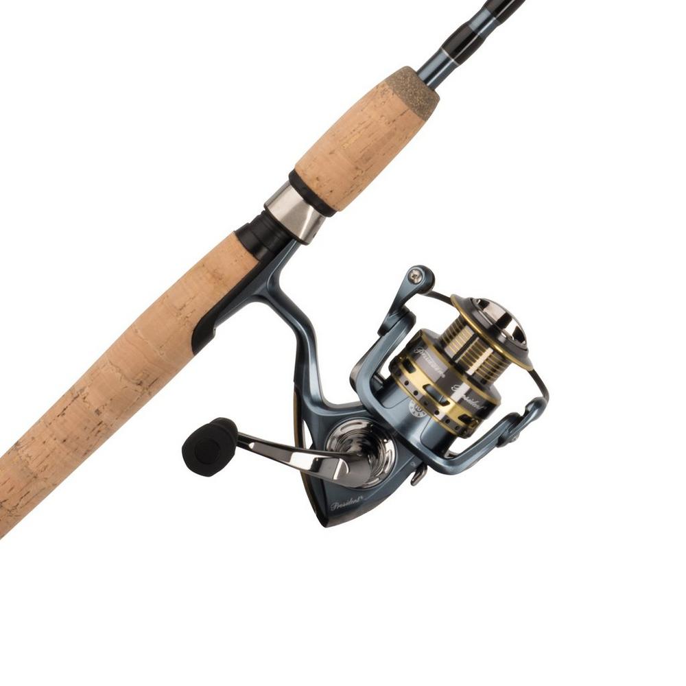 Pflueger President 25 with 6'6" 2Pc Light Combo - PRESSP-6625L2