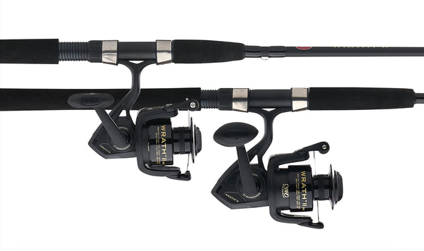 penn battle 2 fishing rod Penn Wrath II 8000 with 10' H 2-Piece Rod Combo