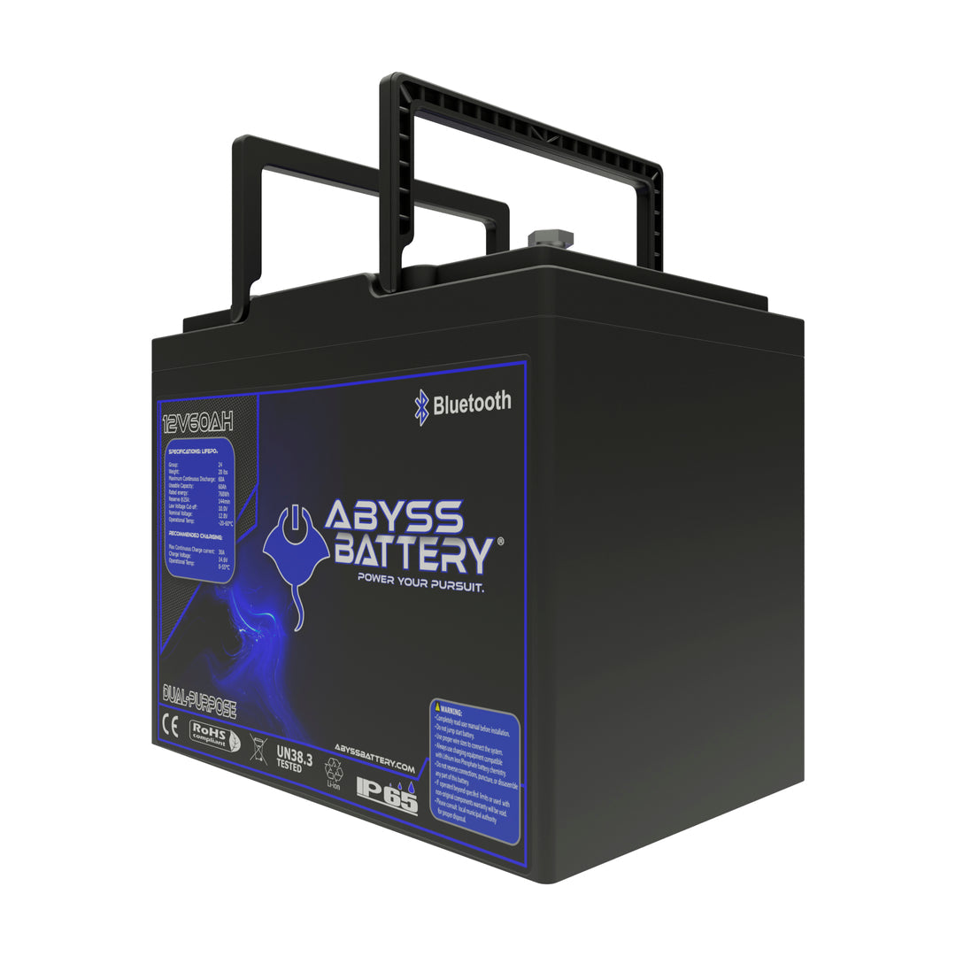 ABYSS 12V 60AH Dual Purpose Lithium Marine Battery