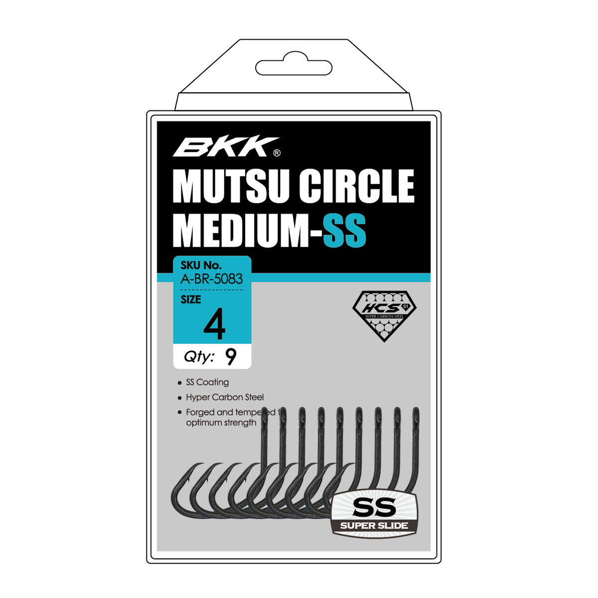 BKK Mutsu Medium Circle Hook SS 4/0 / 5 Pack