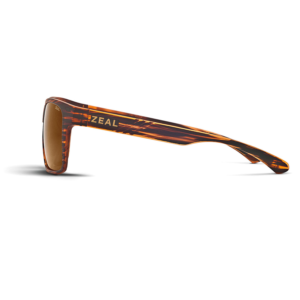 Zeal Brewer Sunglass Matte Woodgrain | Copper