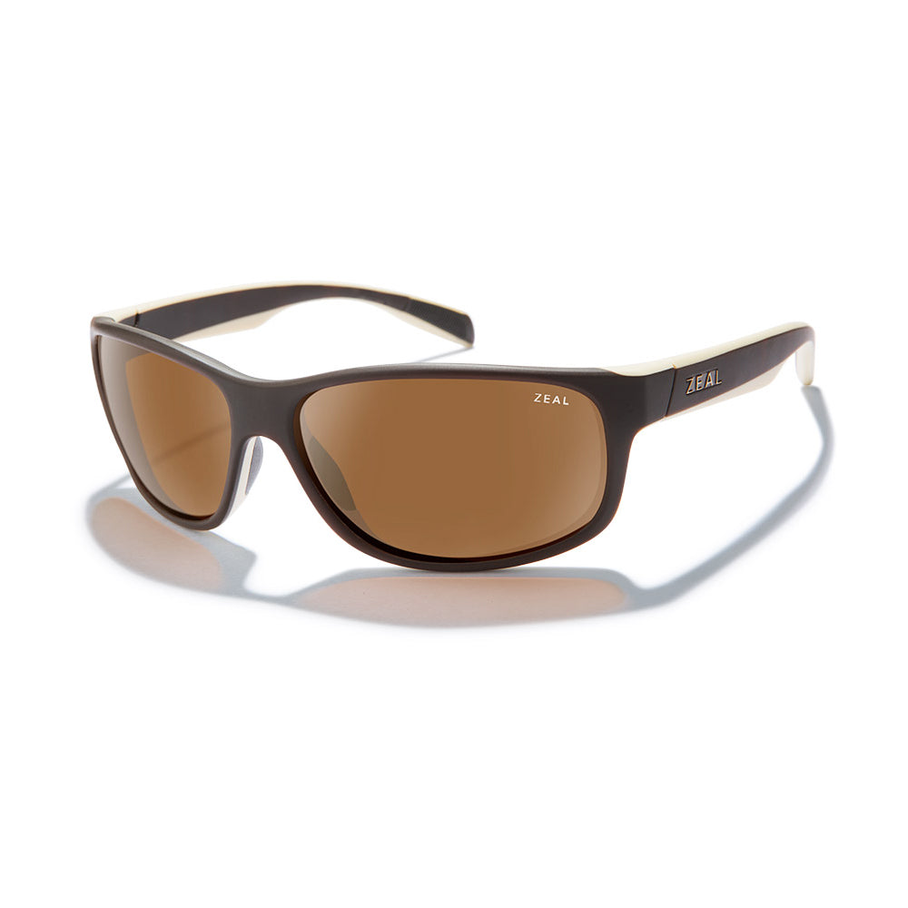 Zeal Sable Sunglass Matte Brown Khaki | Copper