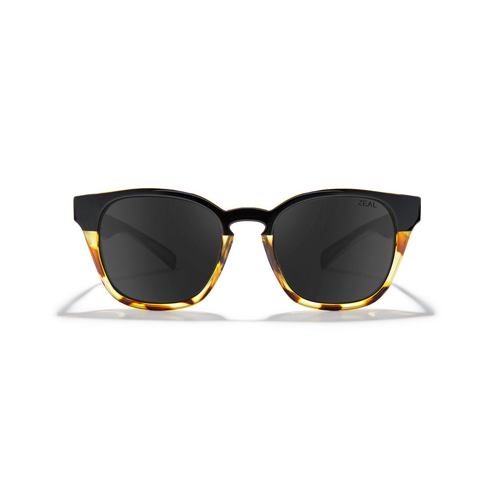 Zeal Windsor Sunglass Black Tortoise | Dark Grey