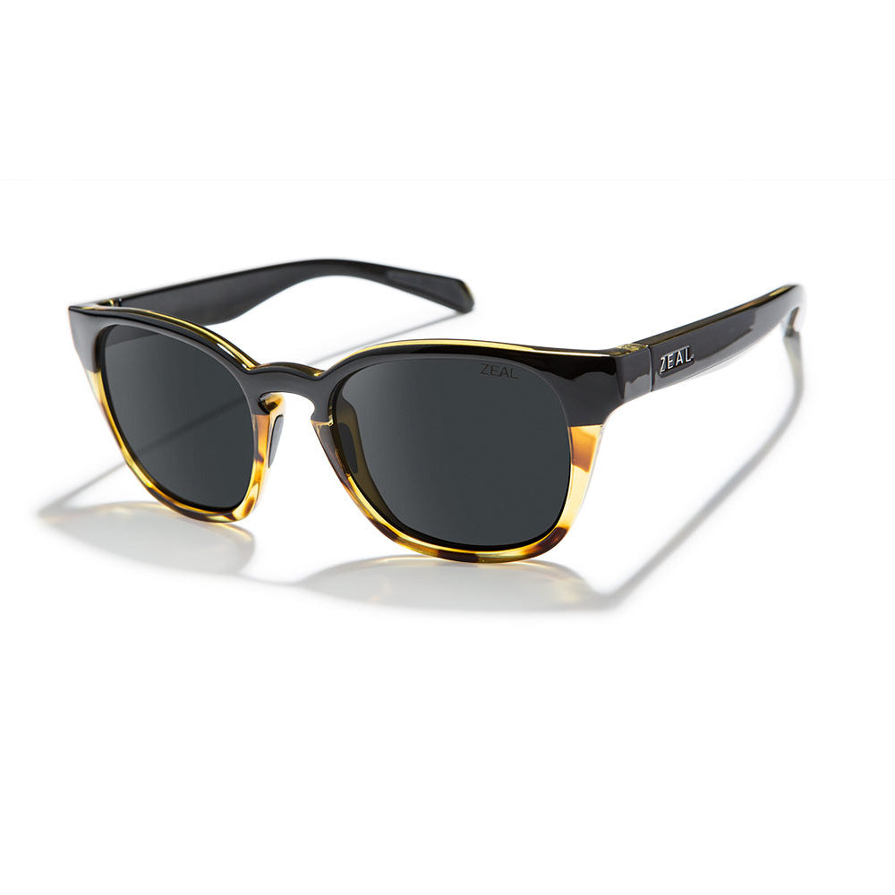 Zeal Windsor Sunglass Black Tortoise | Dark Grey