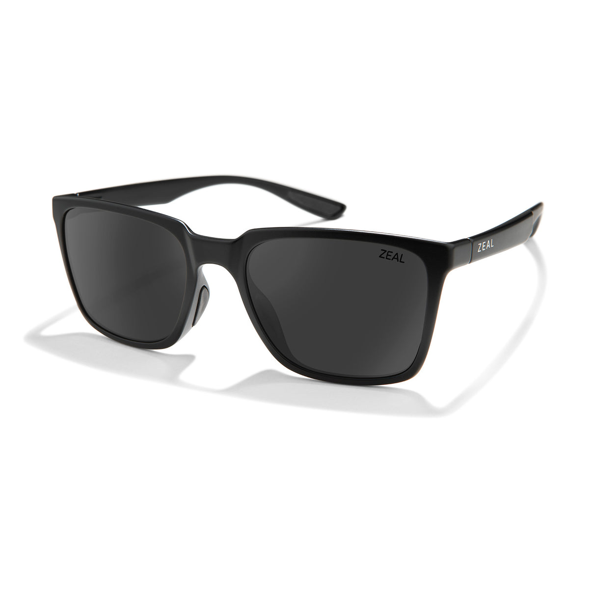 Zeal Campo Sunglass Matte Black | Dark Grey