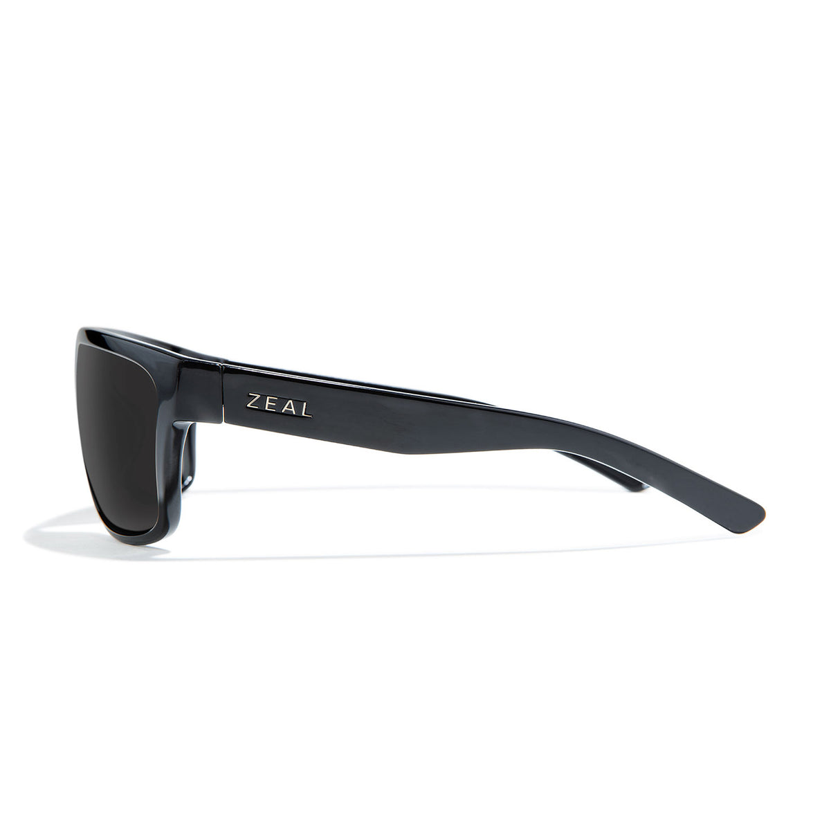 Zeal Rampart Sunglass Gloss Black | Dark Grey