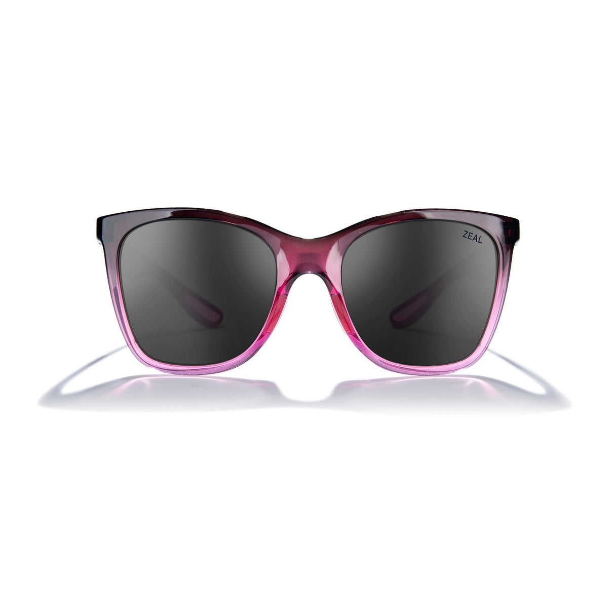 Zeal Willow Sunglass Raspberry | Dark Grey