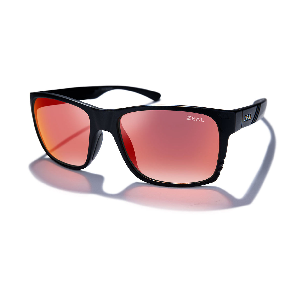 Zeal Brewer Sunglass Matte Black | Ellume Phoenix Mirror