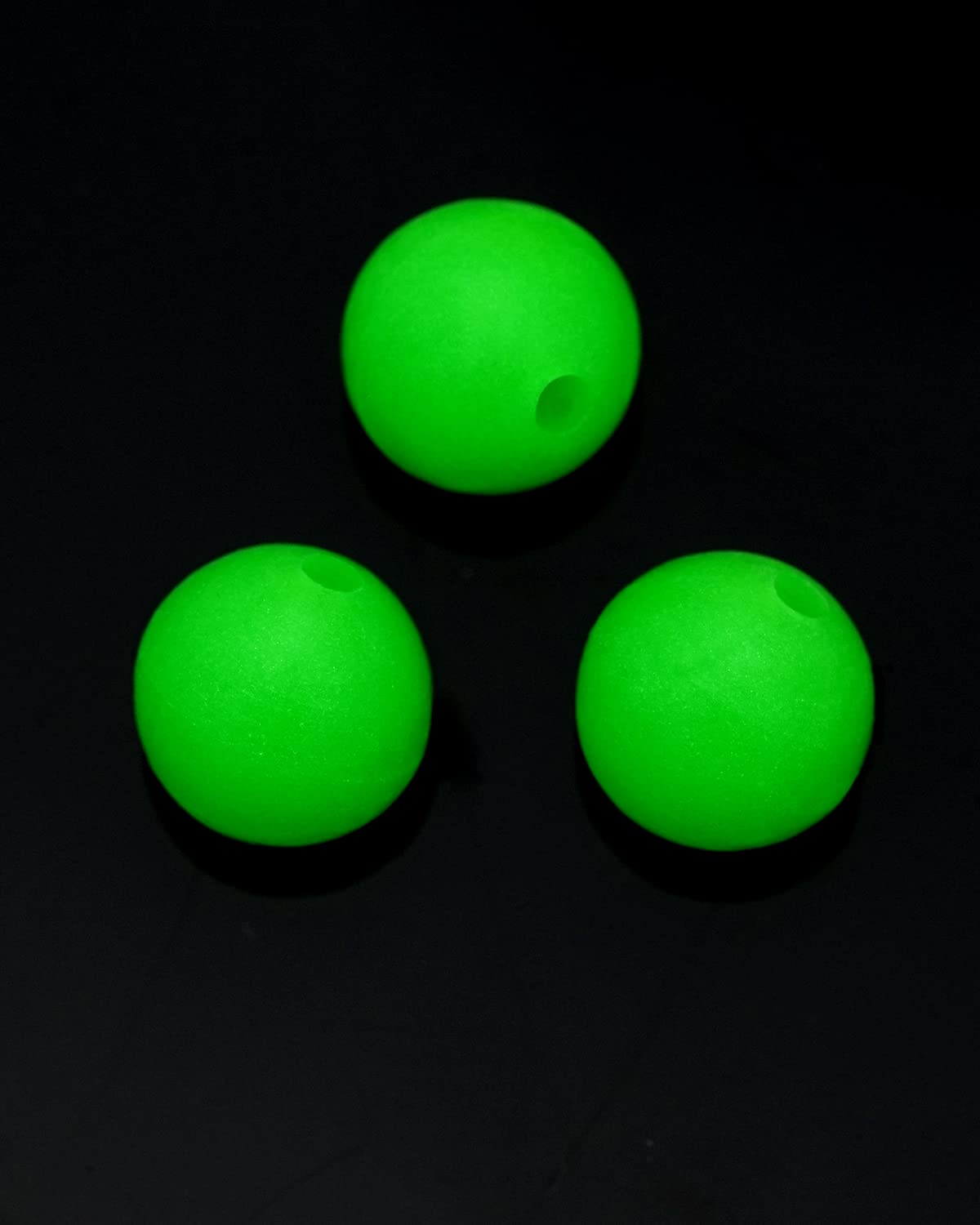 BLUEWING Round Glow Bead Inner Diameter 2.2mm (50 Pack)