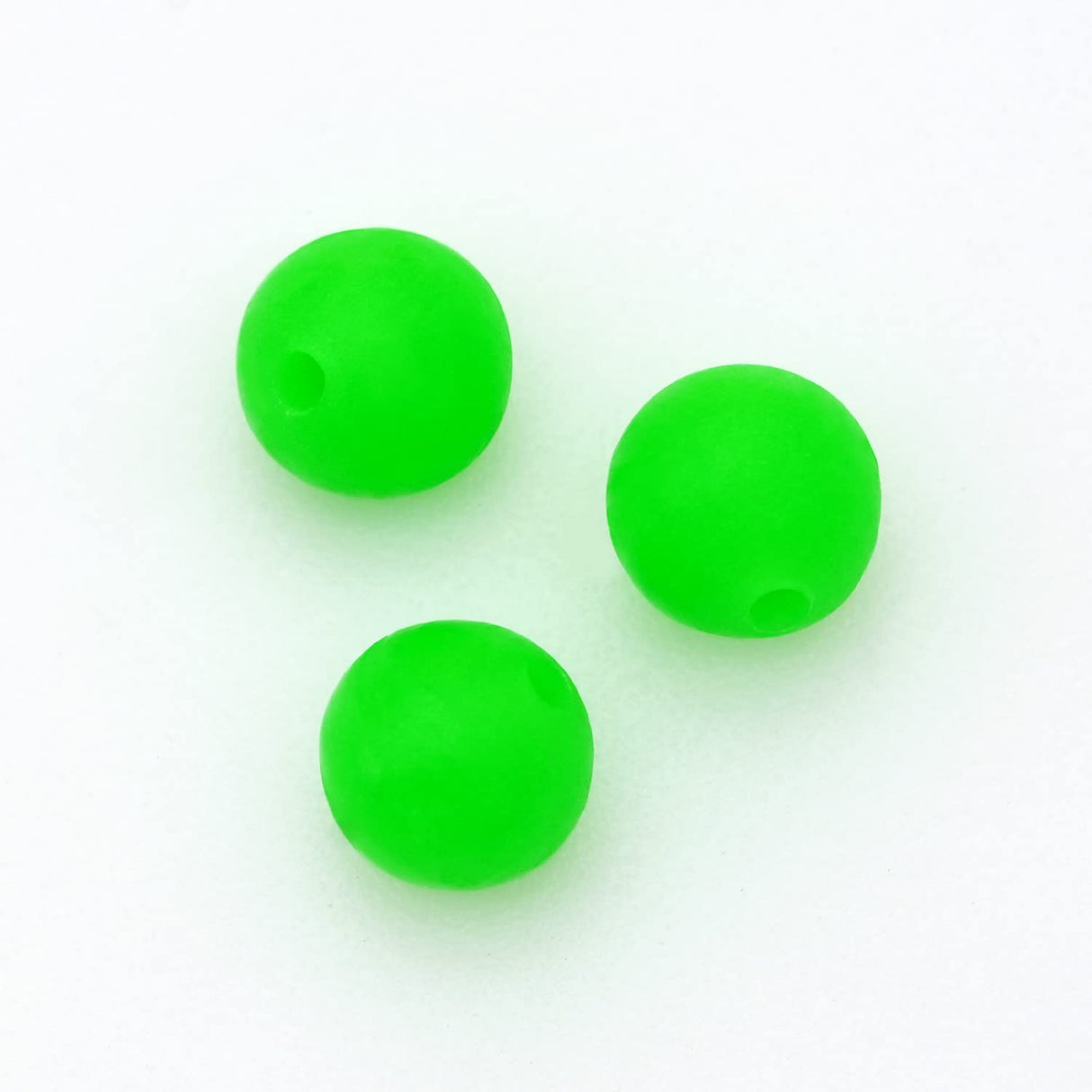 BLUEWING Round Glow Bead Inner Diameter 2.2mm (50 Pack)
