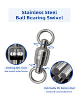 BLUEWING 304 Stainless Steel Ball Bearing Swivels