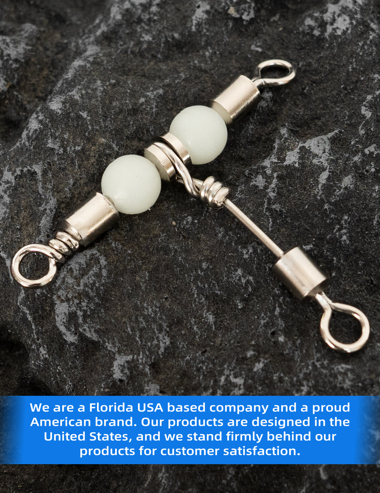 BLUEWING Three-Way Swivel with Glow Beads