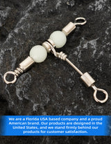 BLUEWING Three-Way Swivel with Glow Beads