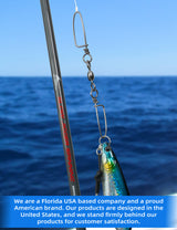 BLUEWING Double Snap Swivels with Stainless Steel Coastlock Snaps