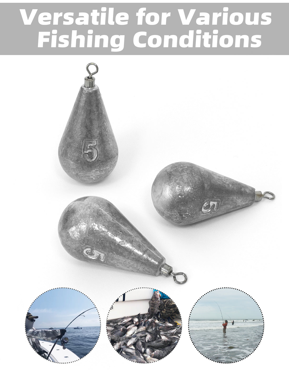 BLUEWING Casting Swivel Bell Dipsey Sinker