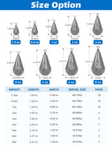 BLUEWING Casting Swivel Bell Dipsey Sinker