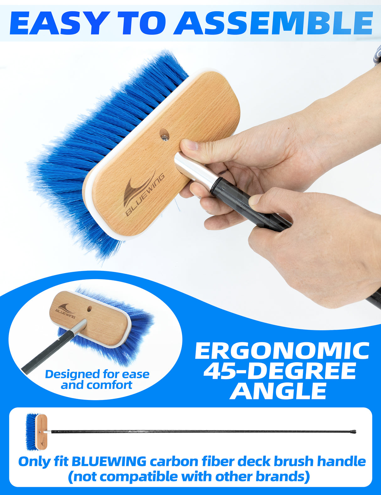 BLUEWING Deck Brush Head